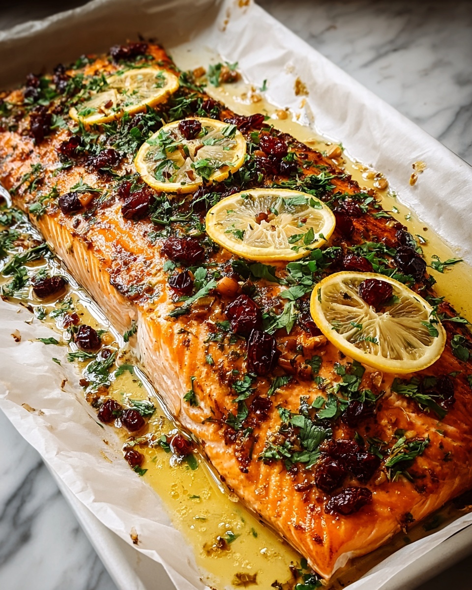 Christmas Baked Salmon Recipe - Recipe Image