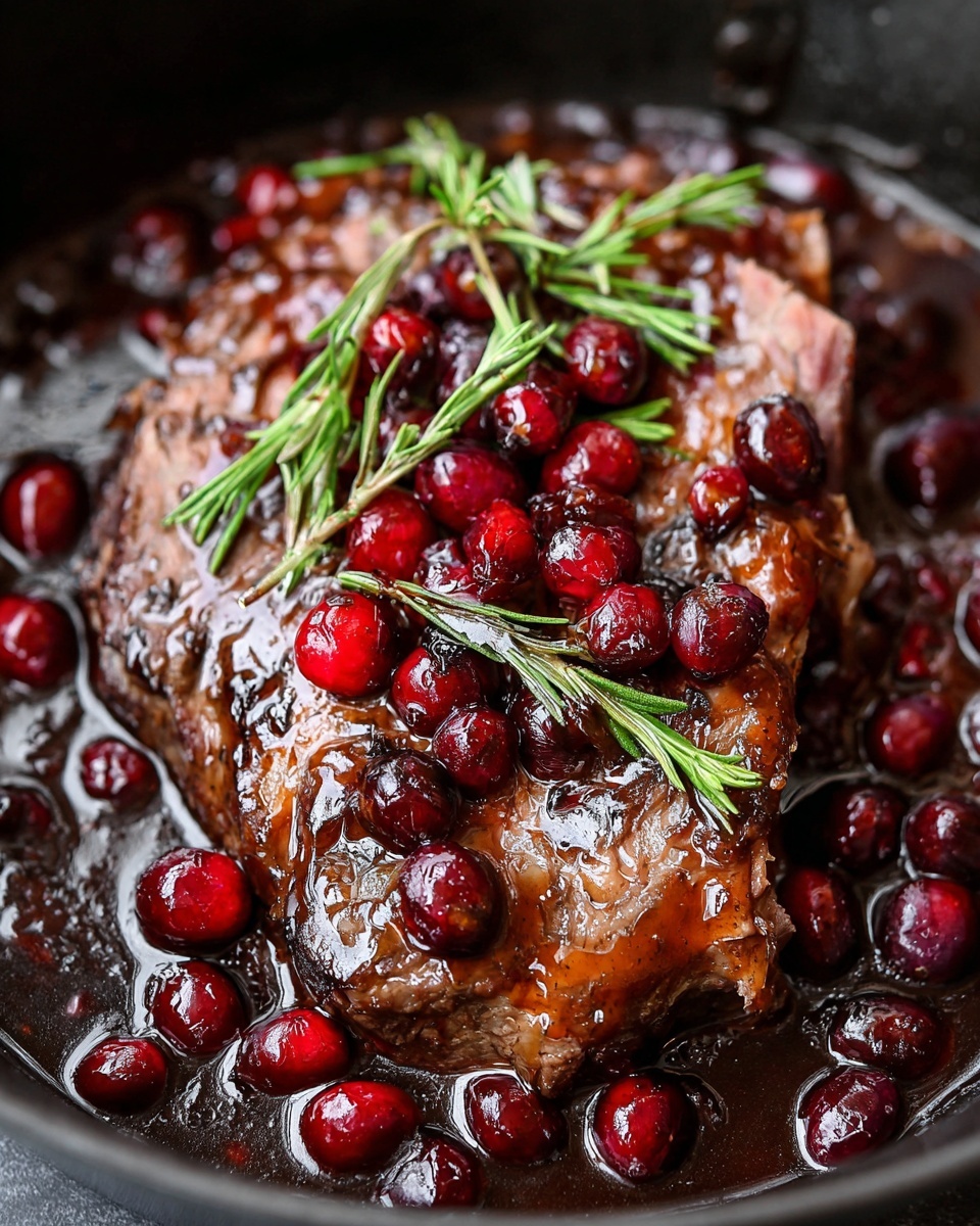 Cranberry Balsamic Roast Beef Recipe - Recipe Image