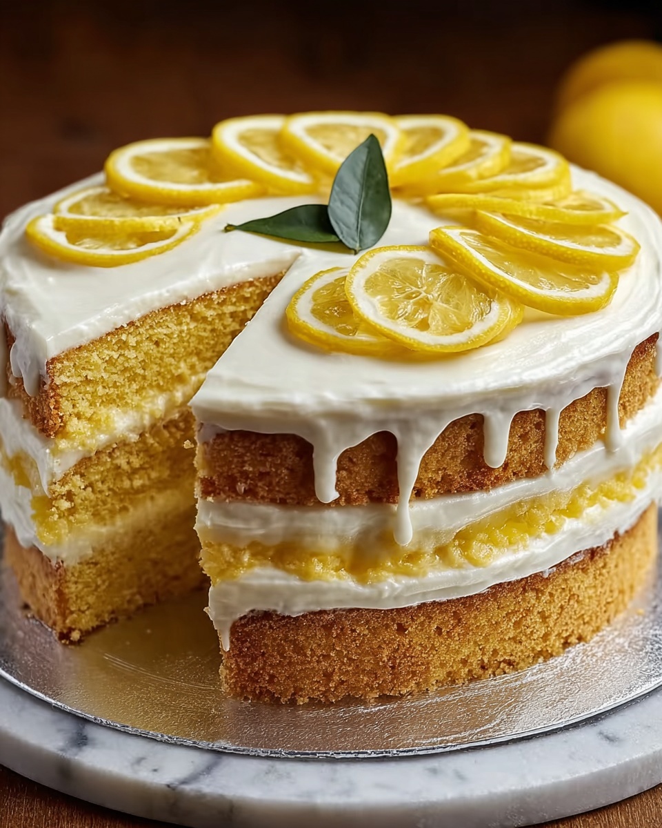 Limoncello Cake with Mascarpone Frosting Recipe - Recipe Image
