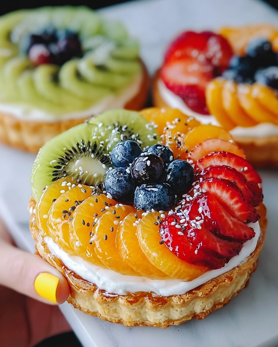 Healthy Breakfast for Kids: Bagel Fruit Pizzas Recipe - Recipe Image
