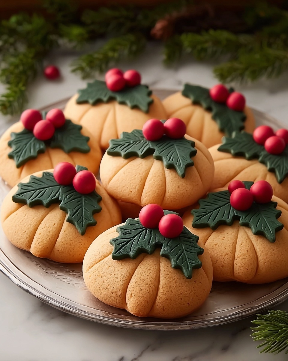Holly and Berry Sugar Cookies Recipe - Recipe Image