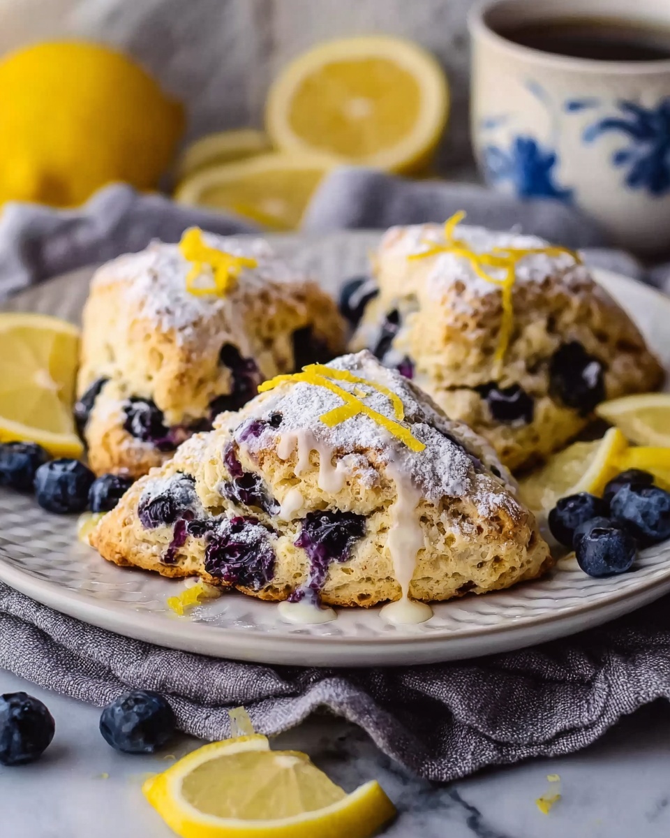 Lemon Blueberry Scones Recipe - Recipe Image