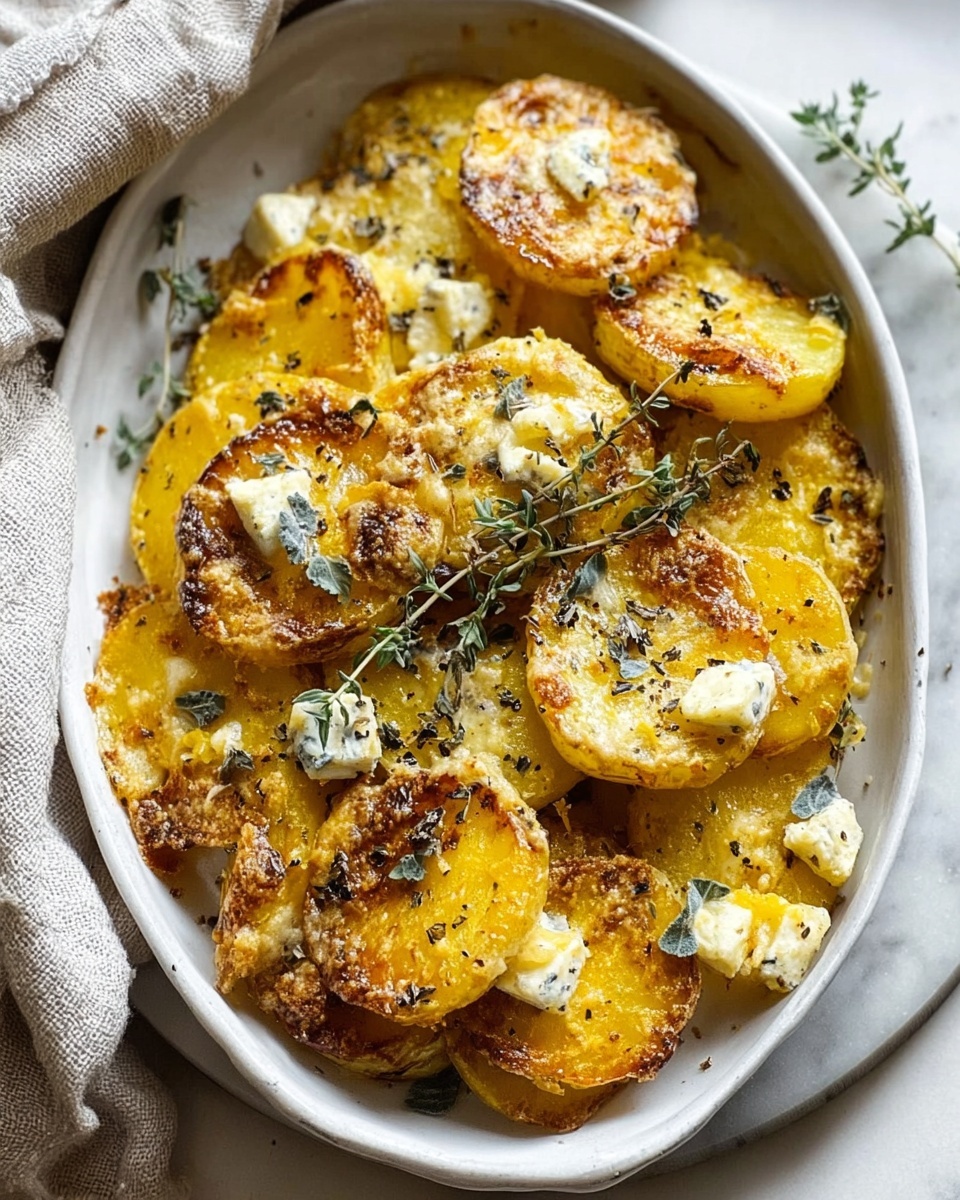 Baked Feta Potatoes Recipe - Recipe Image