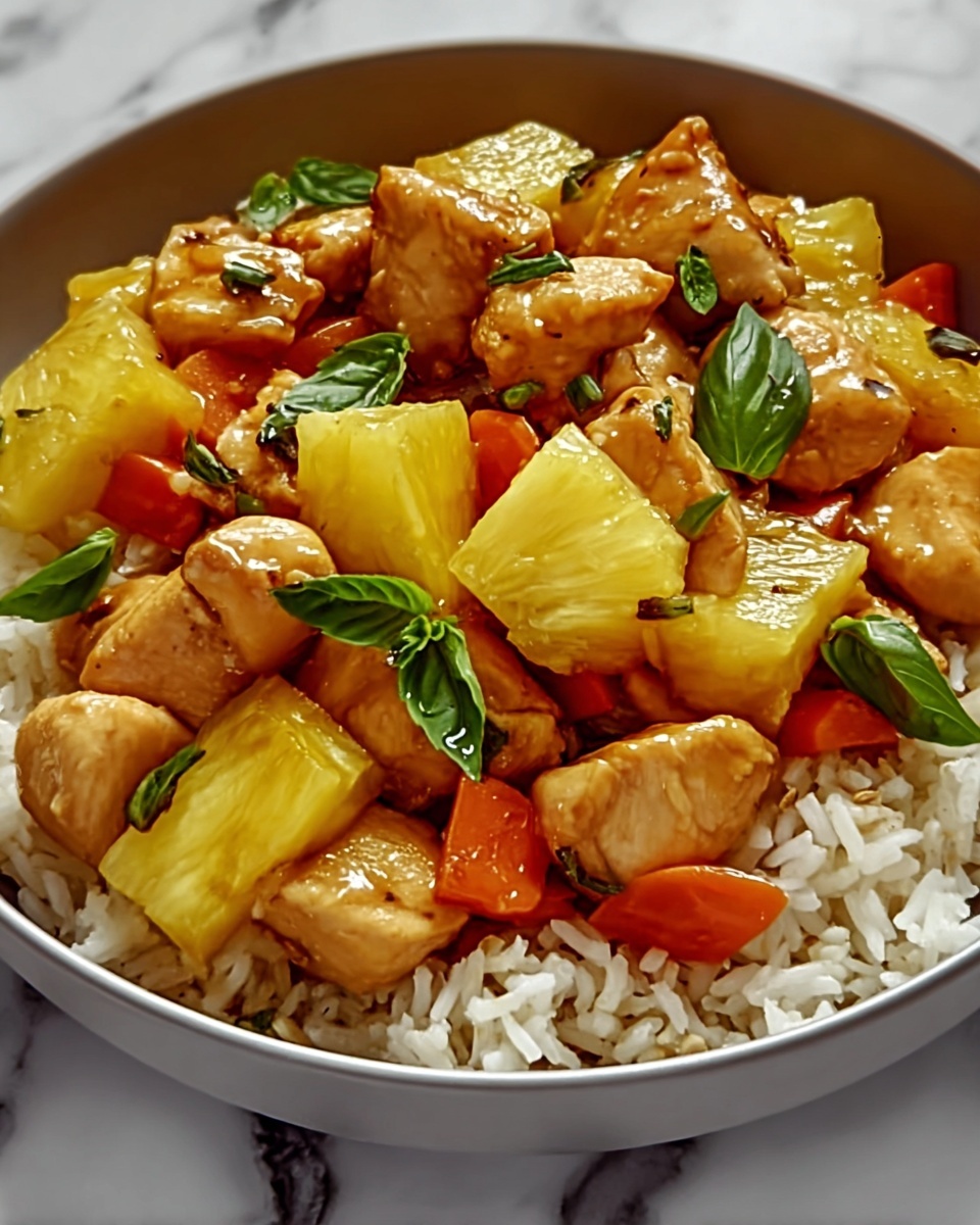 Tropical Pineapple Chicken & Rice Delight Recipe - Recipe Image