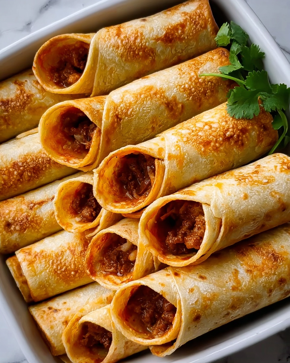 Spicy Beef Taquitos Recipe - Recipe Image