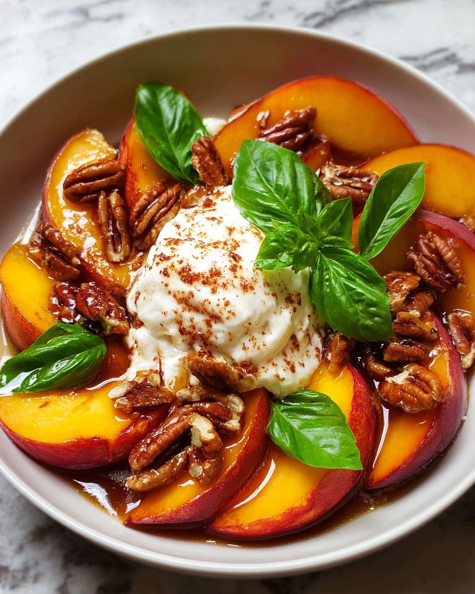 Peach & Burrata Caprese Recipe - Recipe Image