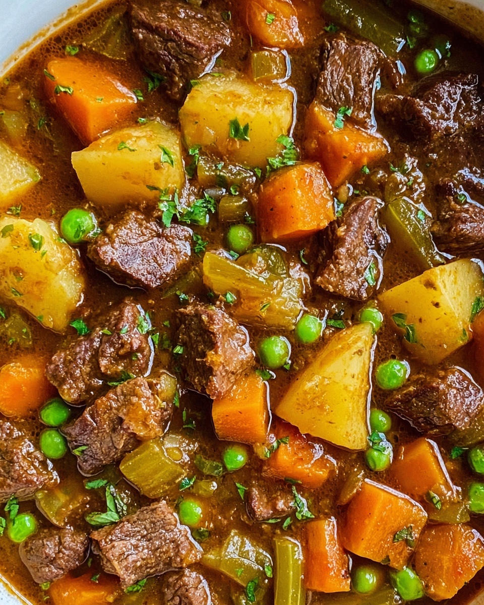 Hearty Crockpot Vegetable Beef Soup: A Slow Cooker Classic Recipe - Recipe Image