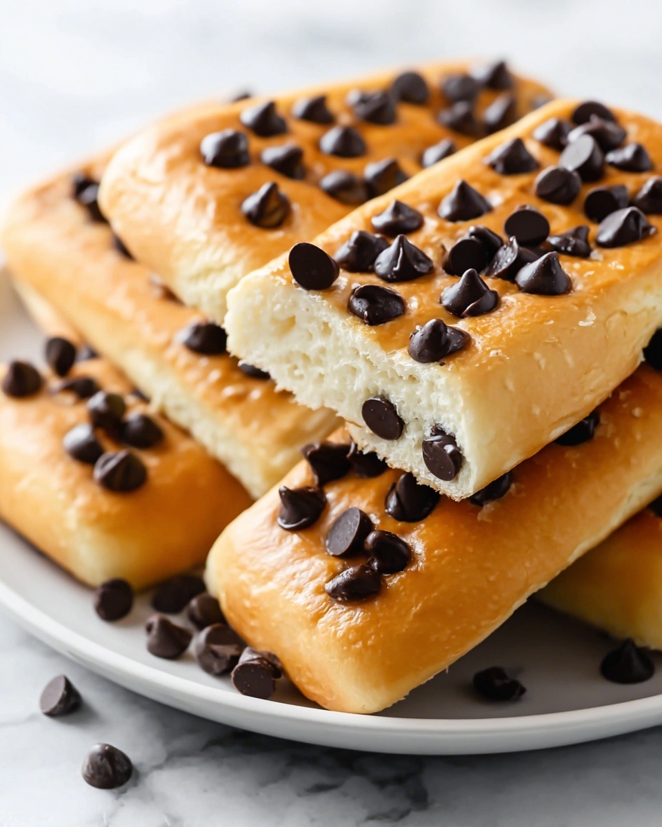 Chocolate Chip Vanilla Custard Brioches Recipe - Recipe Image
