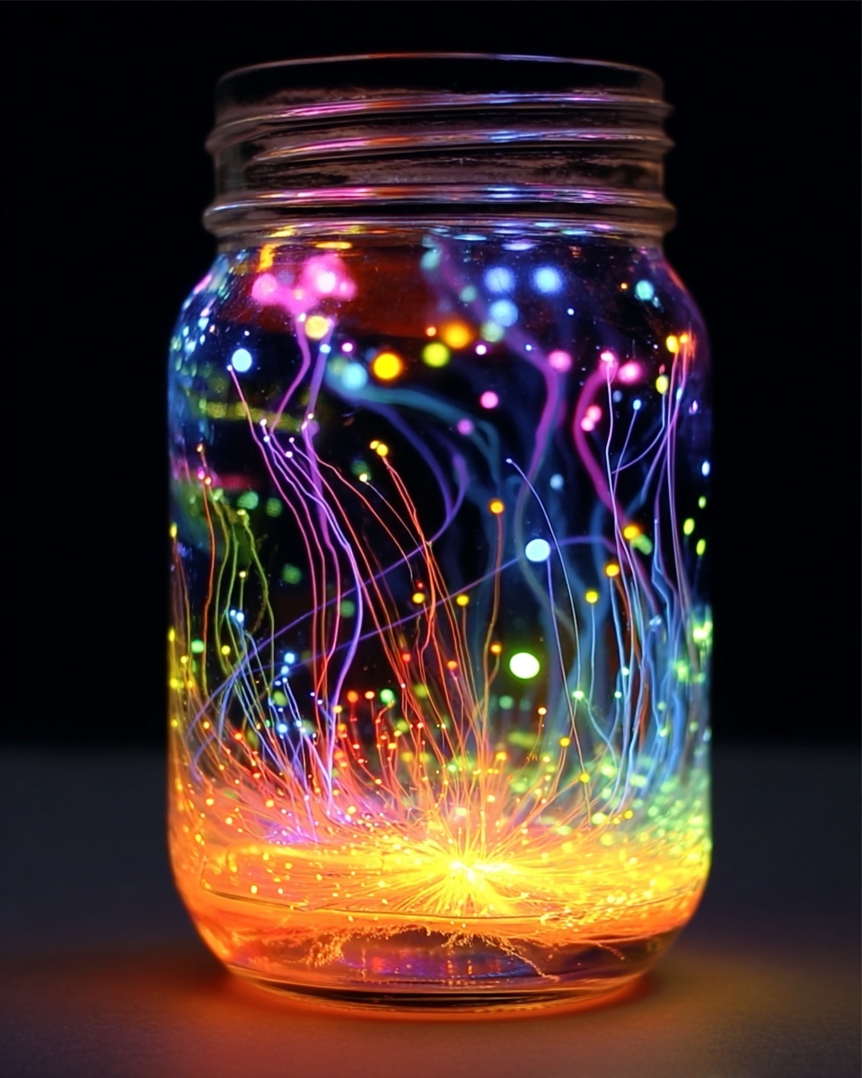 Glow-in-the-Dark Fireworks in a Jar Recipe - Recipe Image