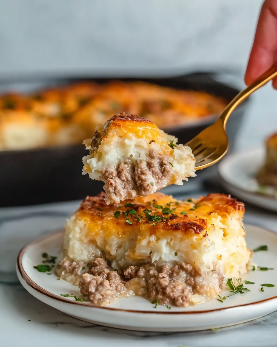 Cheddar Bay Ground Beef Cobbler Recipe - Recipe Image