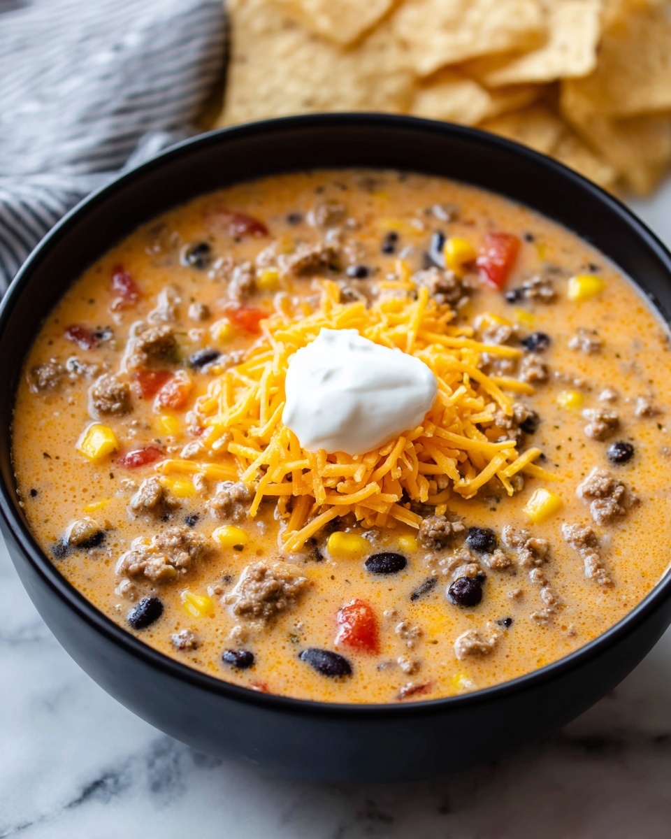 Cheesy Taco Soup Recipe - Recipe Image