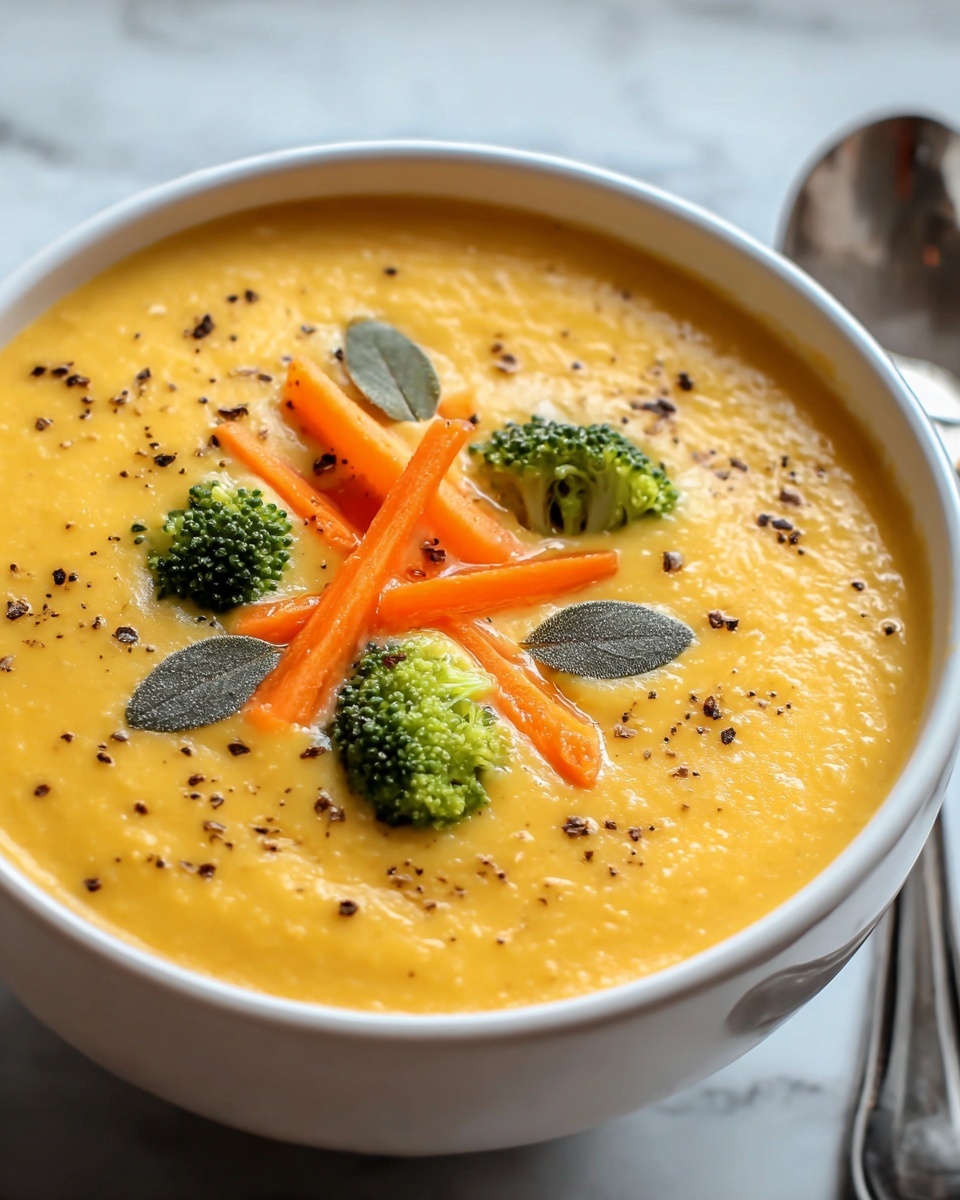 Skinny Broccoli Cheddar Soup Recipe - Recipe Image
