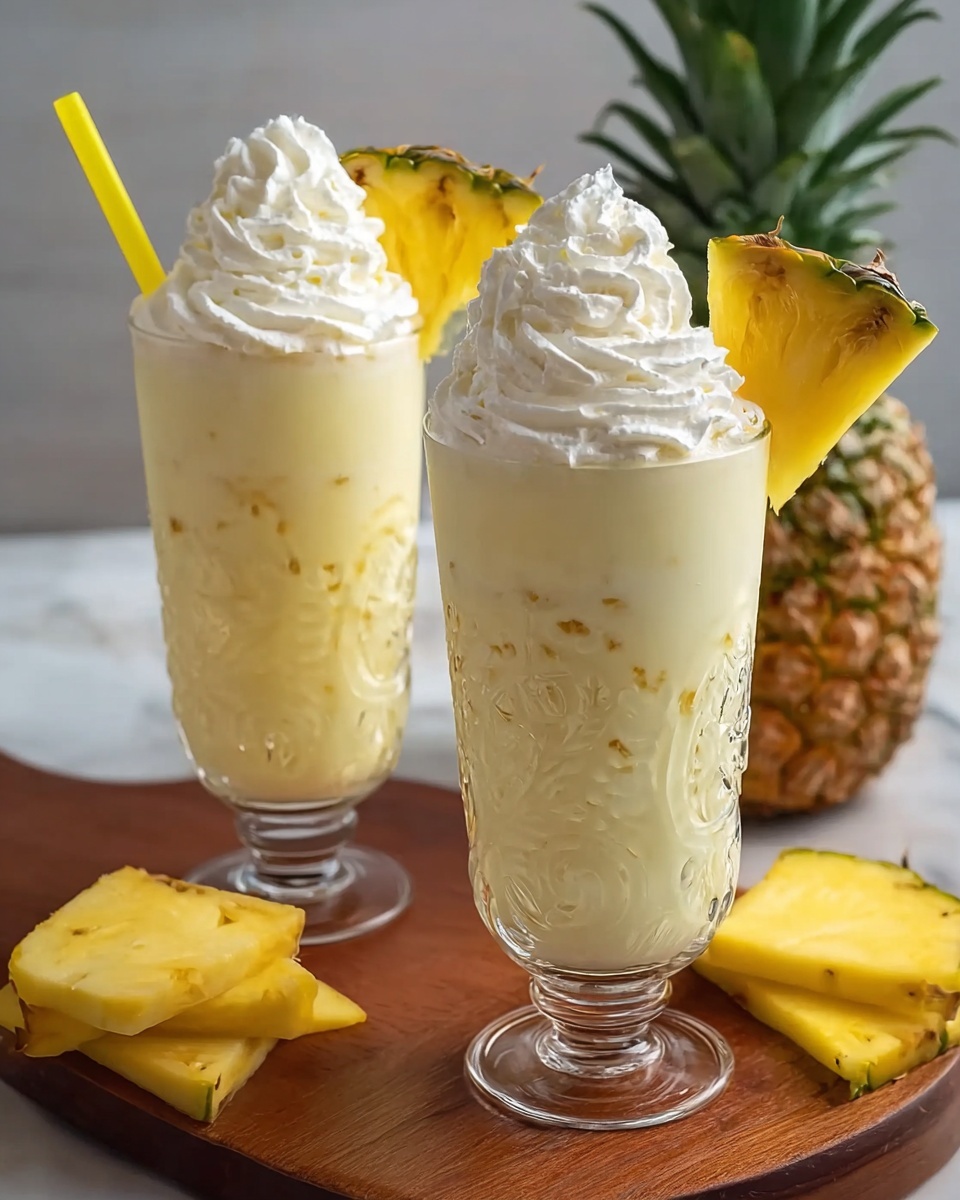 Pina Colada Milkshakes Recipe - Recipe Image