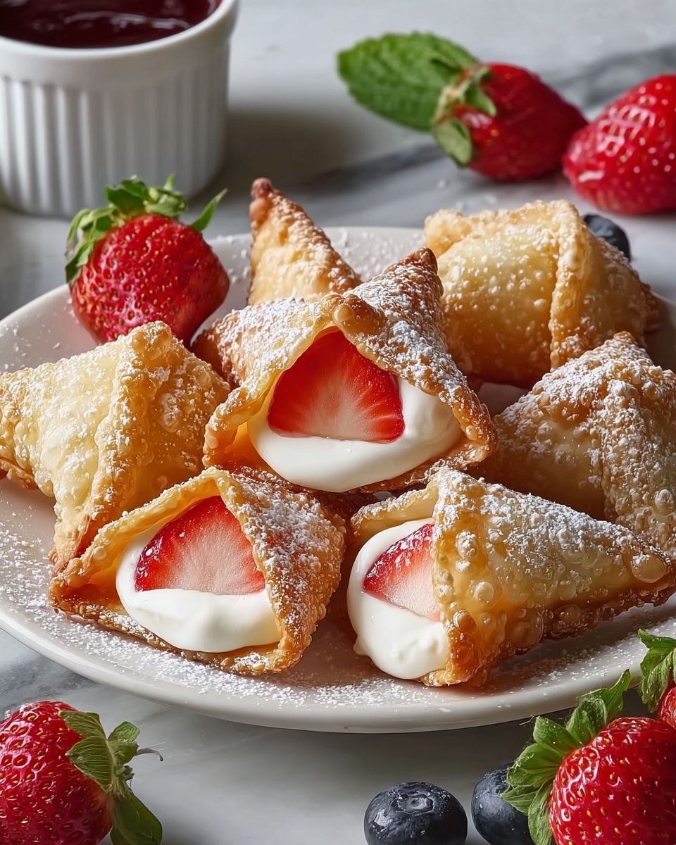 Deep Fried Strawberry Cheesecake Bites Recipe - Recipe Image