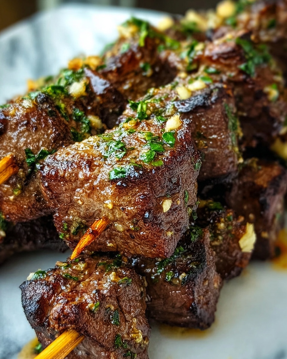 Cajun Garlic Parmesan Air Fryer Steak Skewers Recipe - Recipe Image
