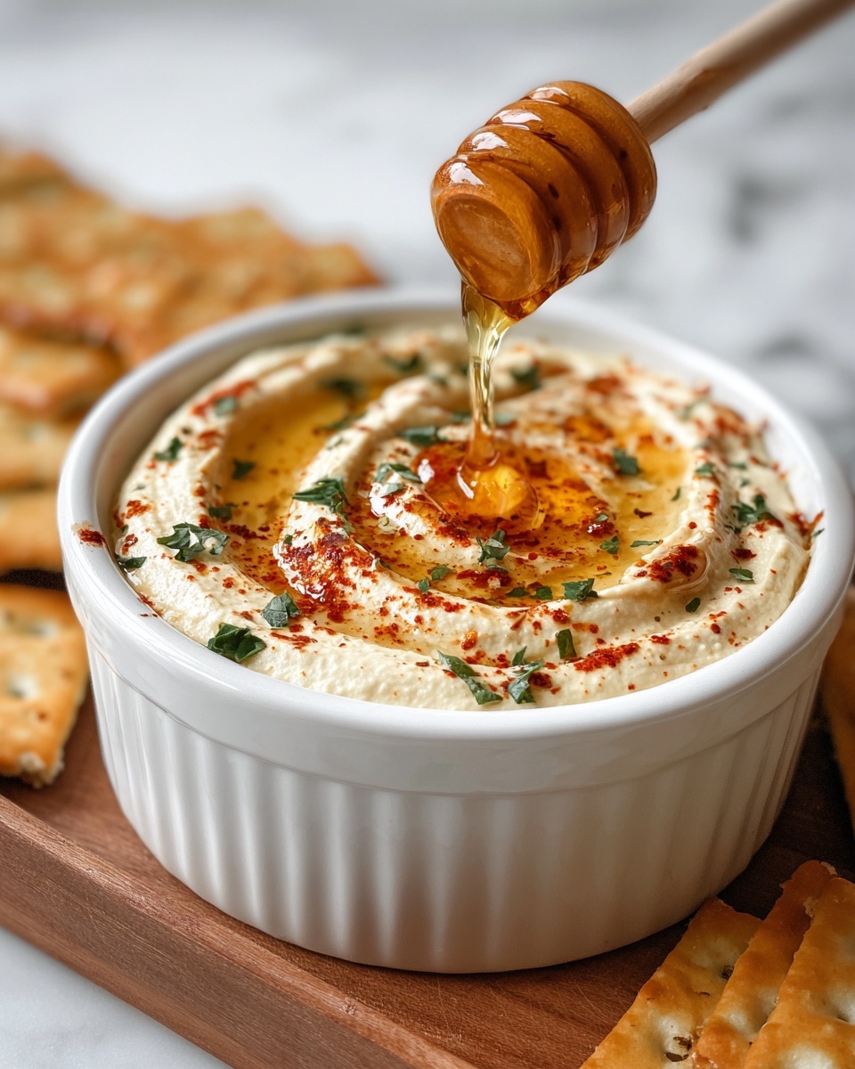 Hot Honey Cream Cheese Dip Recipe - Recipe Image