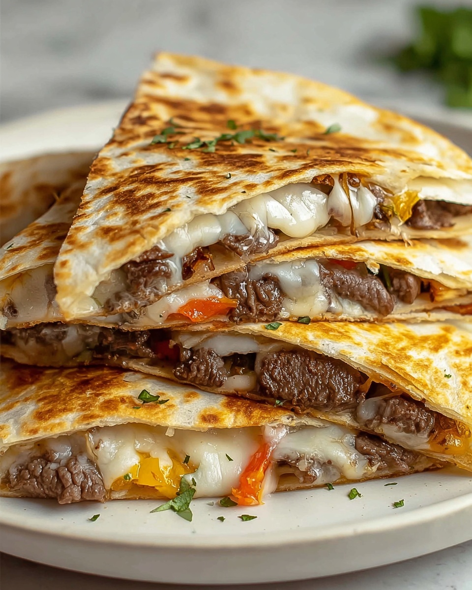 Steak Cheese Quesadillas on Blackstone Recipe - Recipe Image