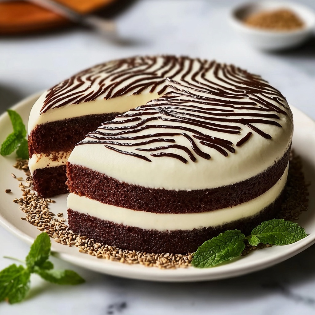 Zebra Cake Recipe - Recipe Image