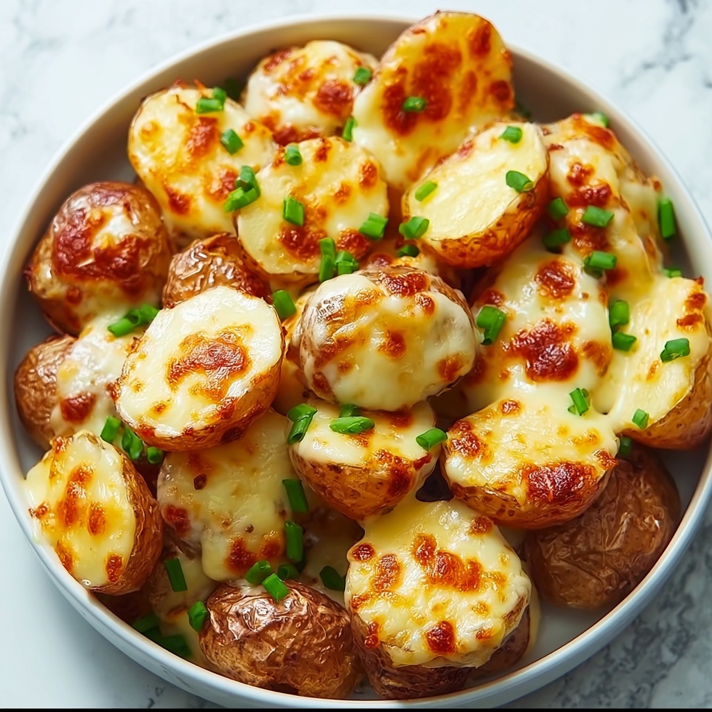 Cheesy Ranch Roasted Potatoes with Green Onion Garnish Recipe - Recipe Image