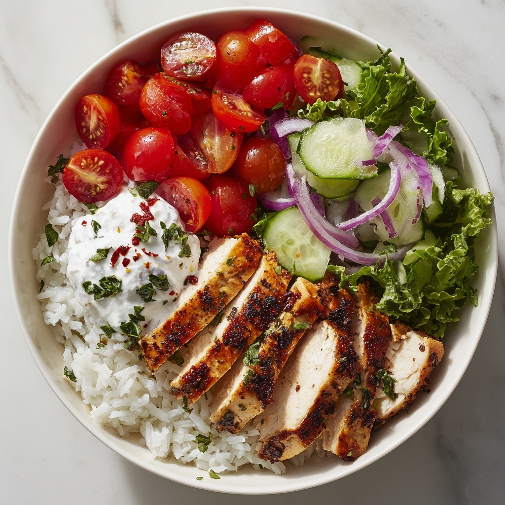 Chicken Shawarma Bowl with Rice, Veggies, and Feta Recipe - Recipe Image