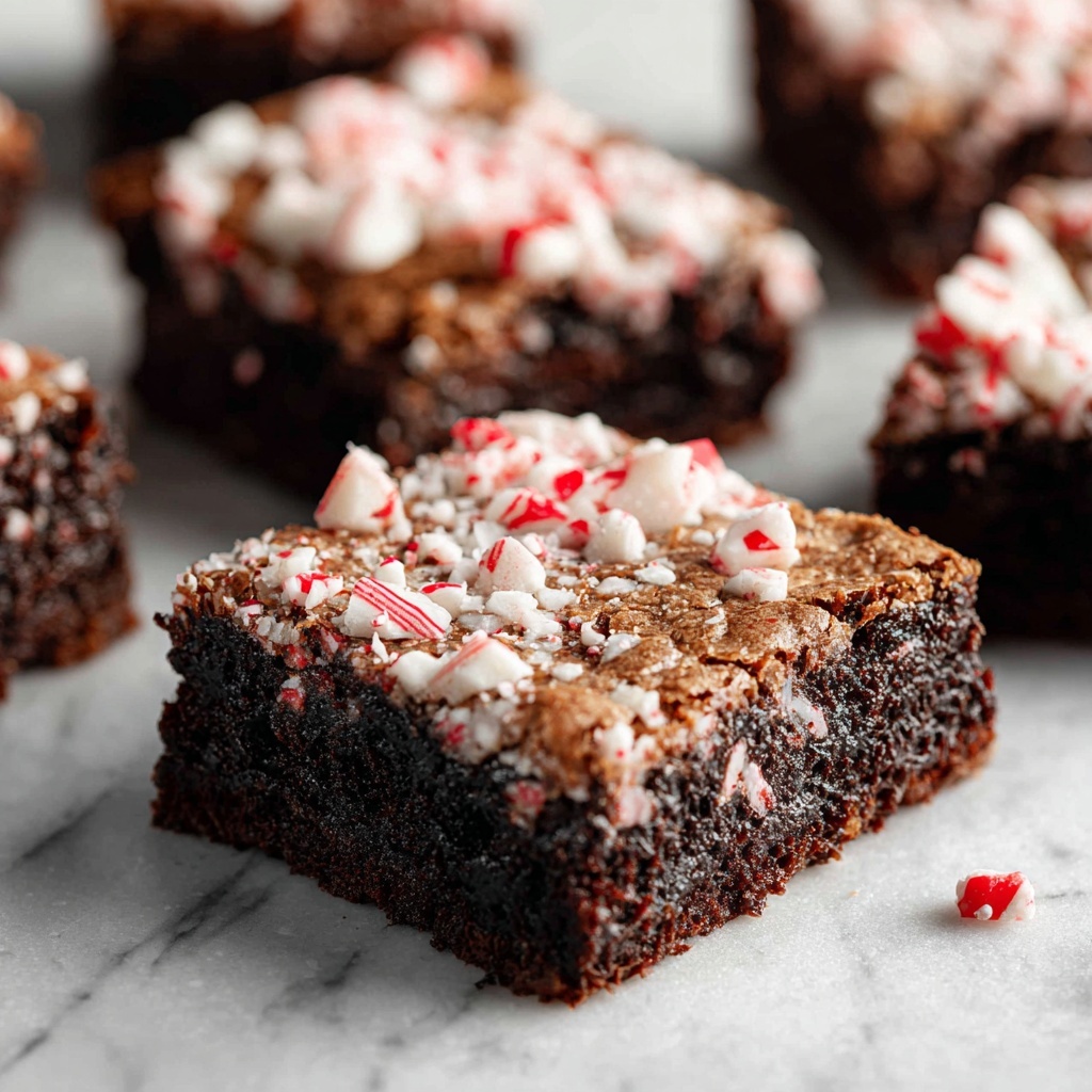 Peppermint Hot Chocolate Brownies Recipe - Recipe Image