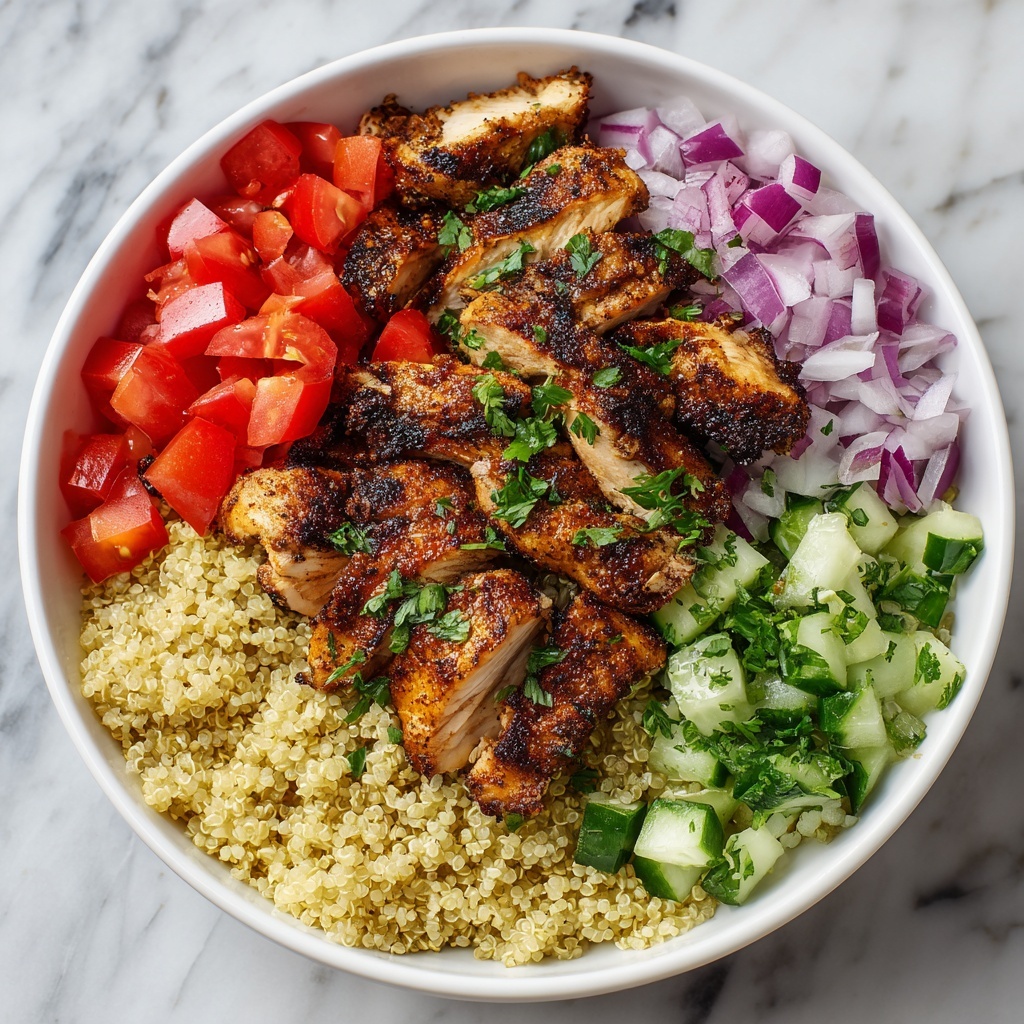 Greek Chicken Quinoa Bowl Recipe - Recipe Image