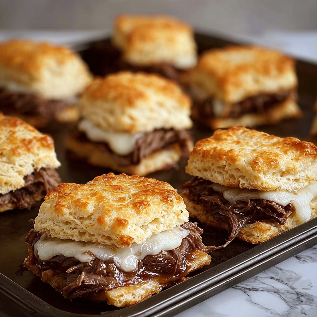 Baked French Dip Biscuits Recipe - Recipe Image