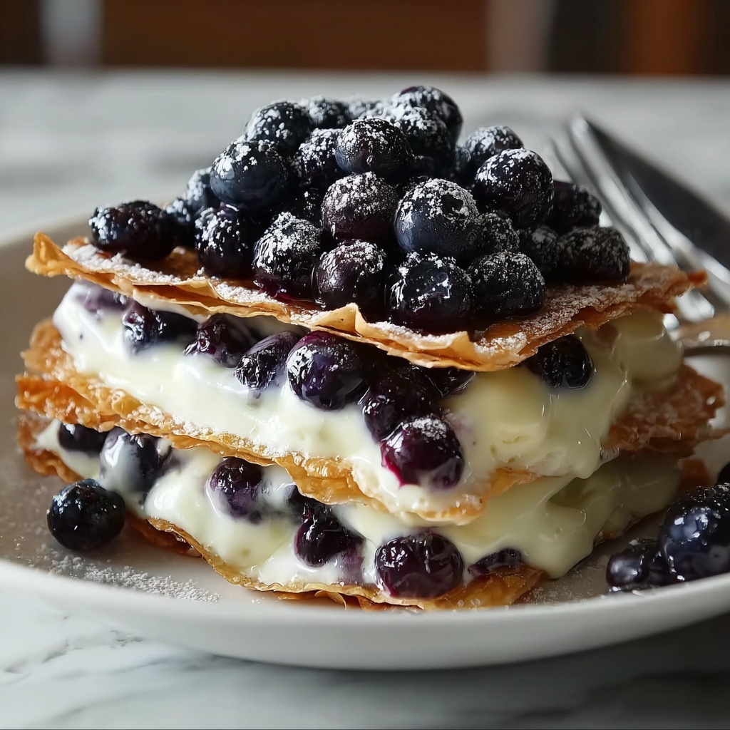 White Chocolate Blueberry Lasagna Recipe - Recipe Image