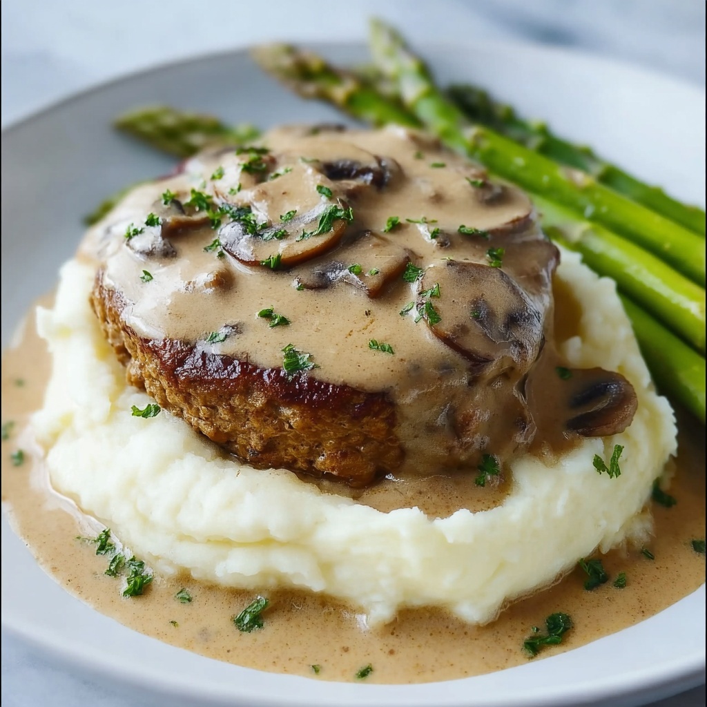 Salisbury Steak with Mushroom Gravy Recipe - Recipe Image