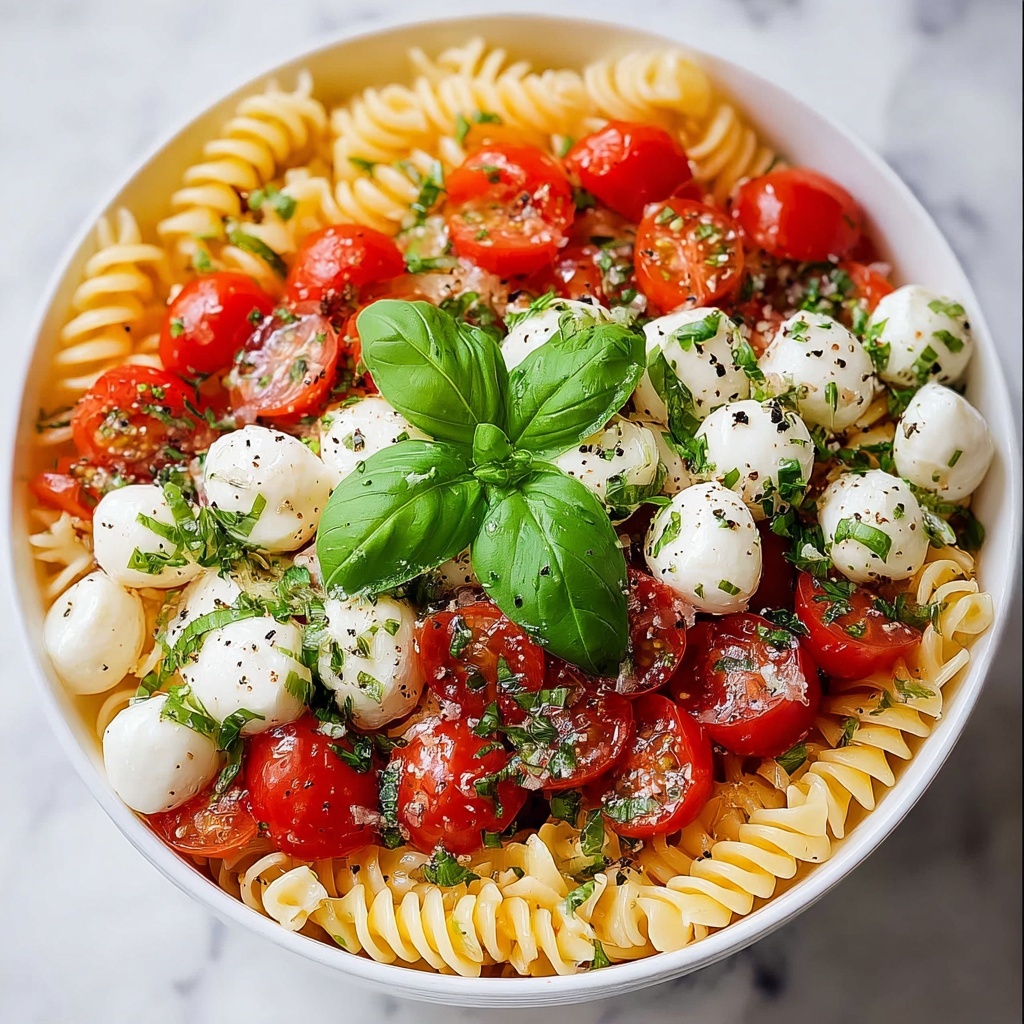 Caprese Pasta Salad: A Fresh and Flavorful Recipe for Summer Gatherings Recipe - Recipe Image