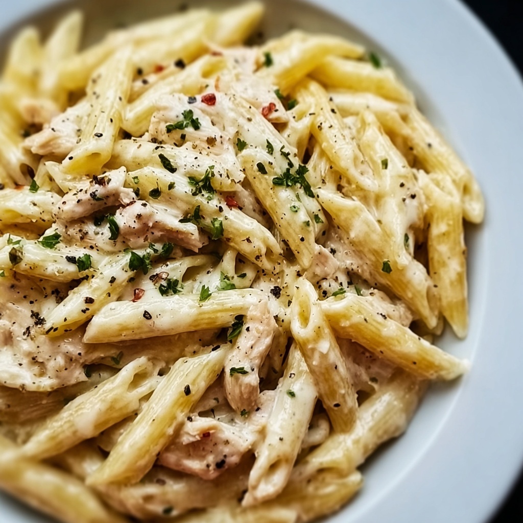 Creamy Garlic Chicken Penne: A Weeknight Favorite Recipe - Recipe Image
