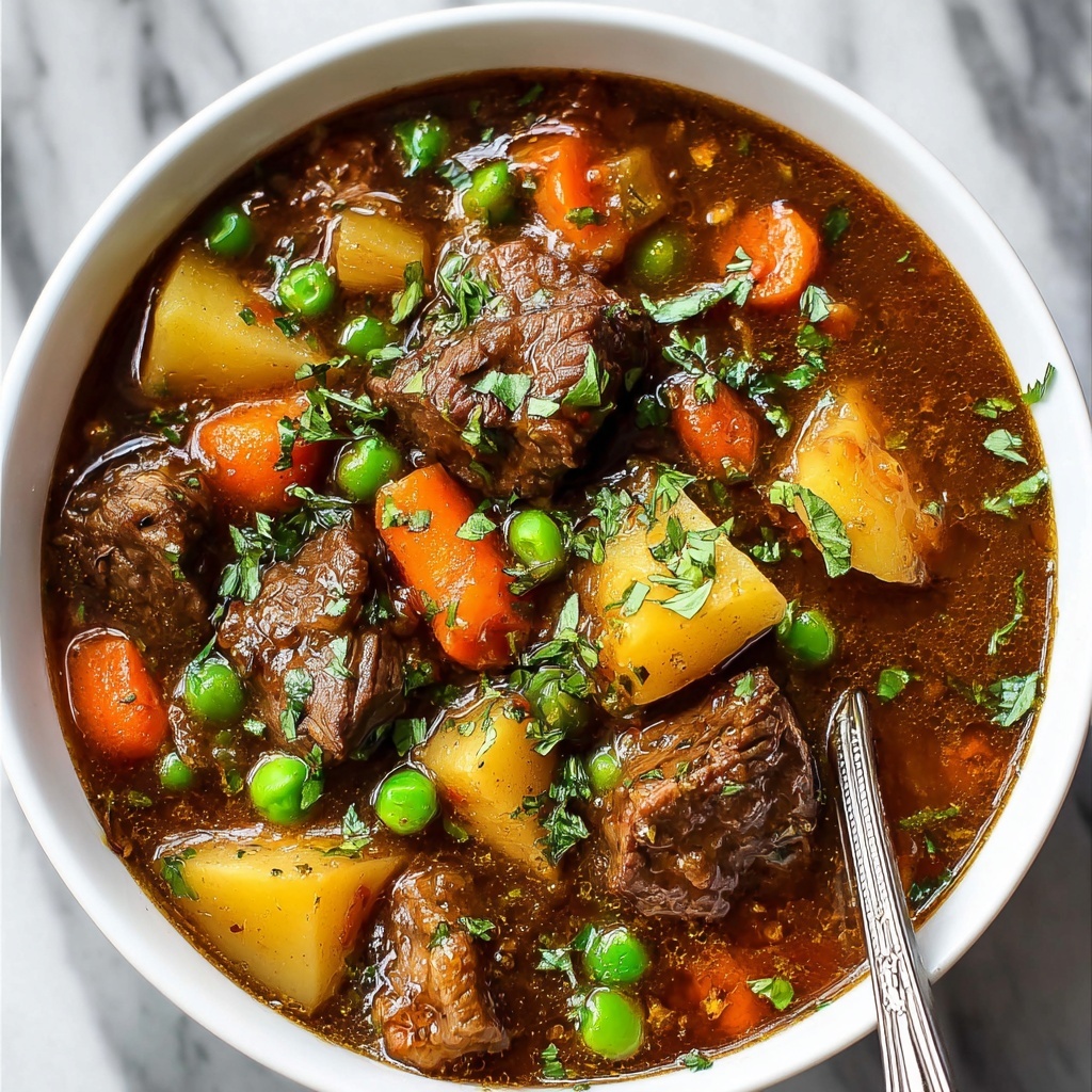 Hearty Beef Stew with Red Wine and Vegetables Recipe - Recipe Image