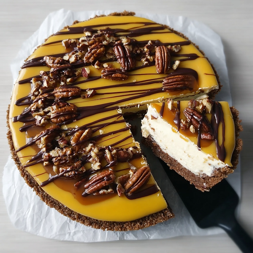 Keto Turtle Cheesecake Recipe - Recipe Image