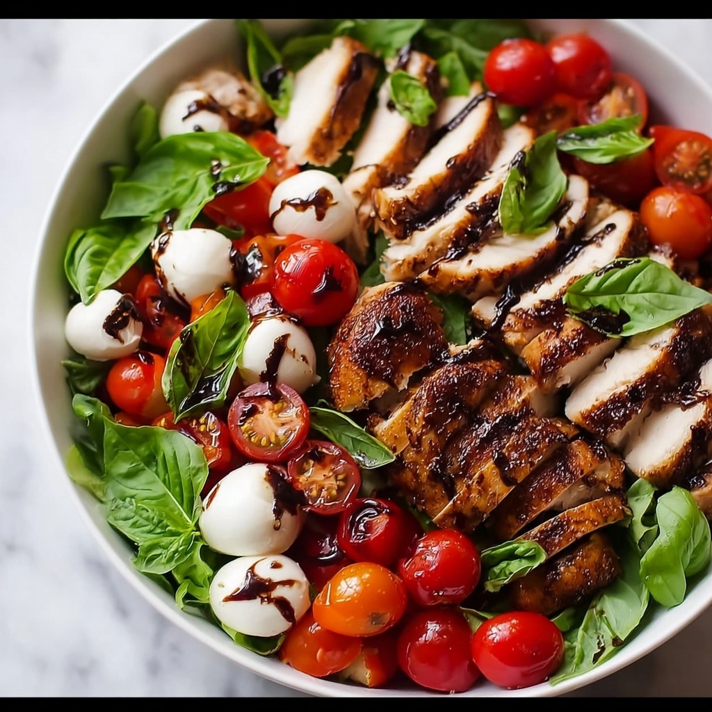 Balsamic Chicken Caprese Salad Recipe - Recipe Image