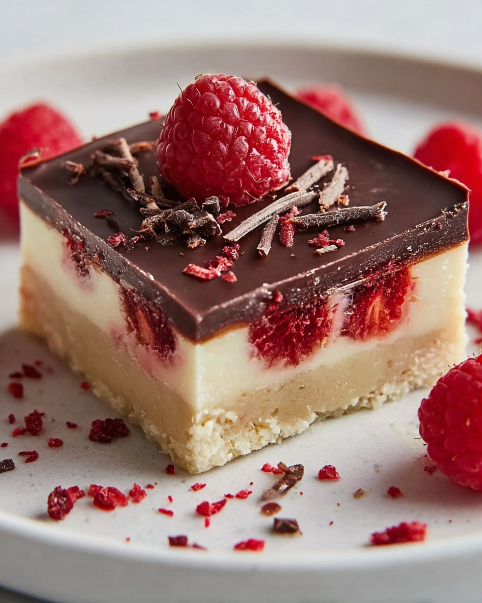 Dark Chocolate Raspberry Bars Recipe - Recipe Image