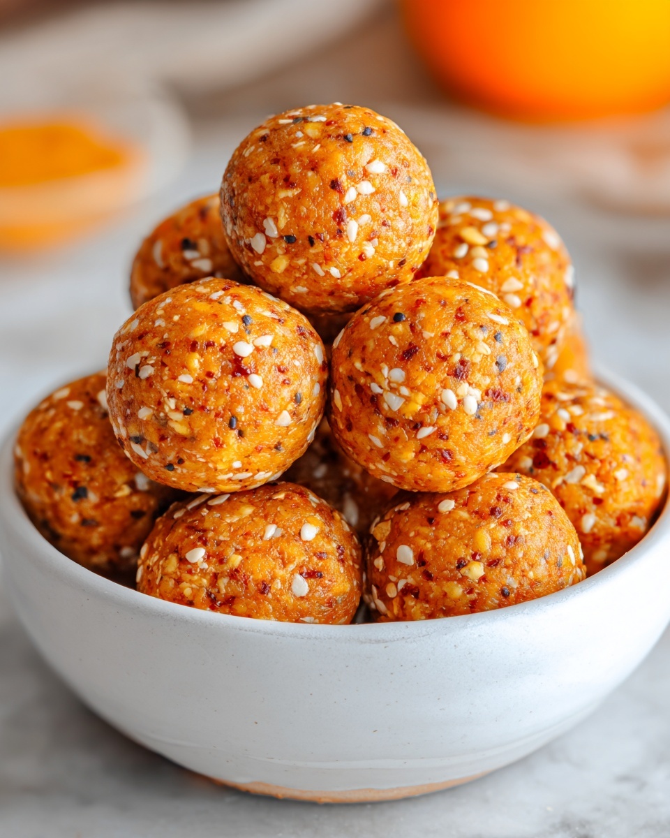 No-Bake Healthy Pumpkin Pie Energy Balls Recipe - Recipe Image