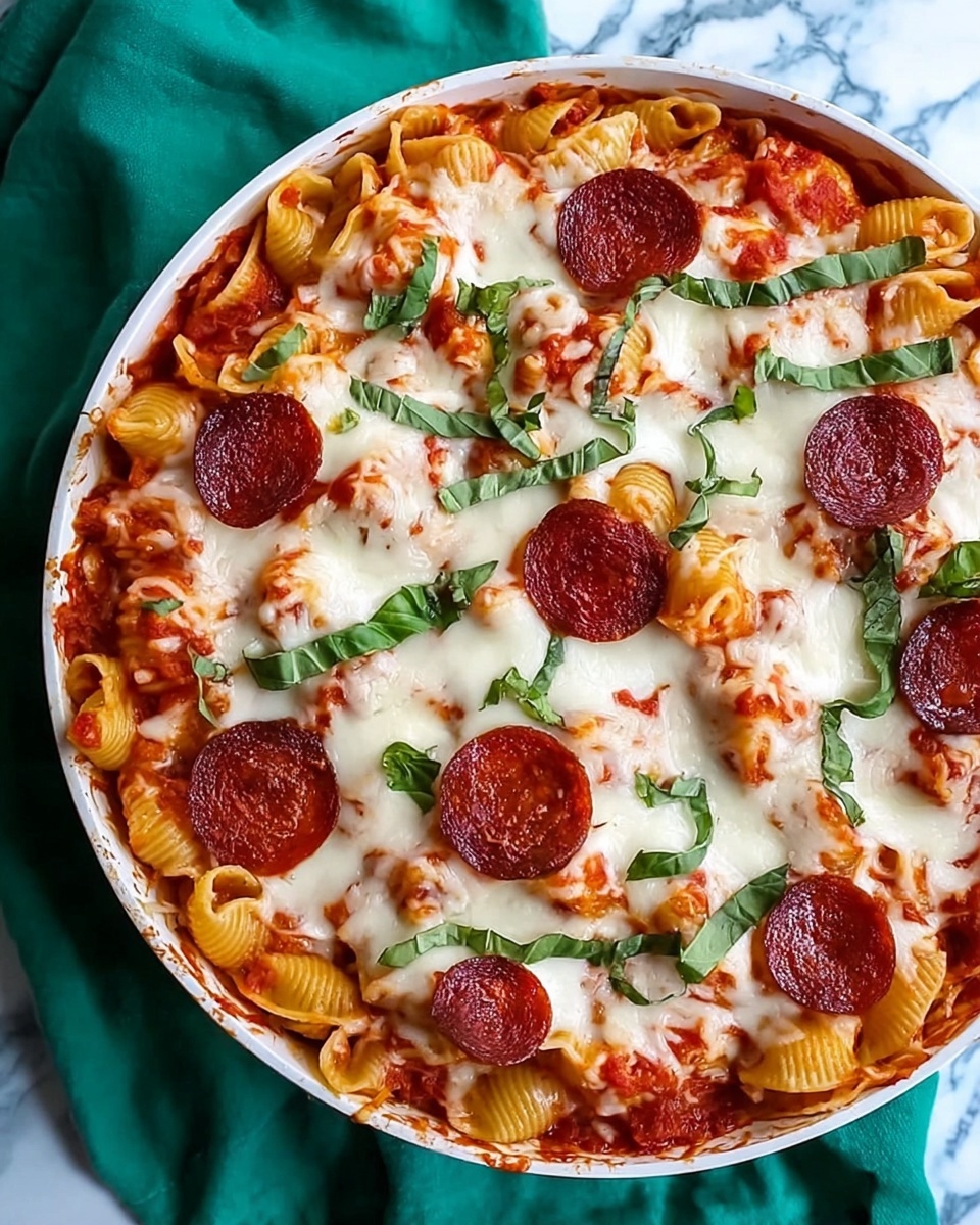 Cheesy Pepperoni Pasta Bake Recipe - Recipe Image