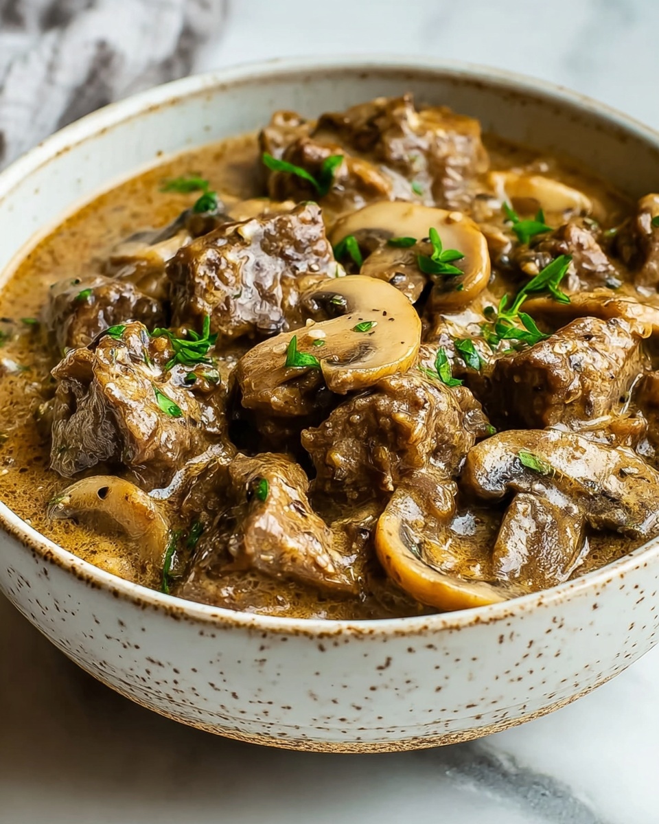 Keto Beef and Mushroom Soup Recipe - Recipe Image