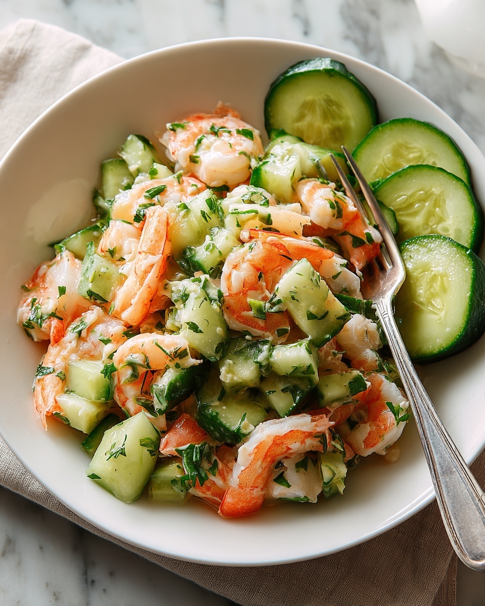 Cucumber Shrimp Salad Recipe - Recipe Image