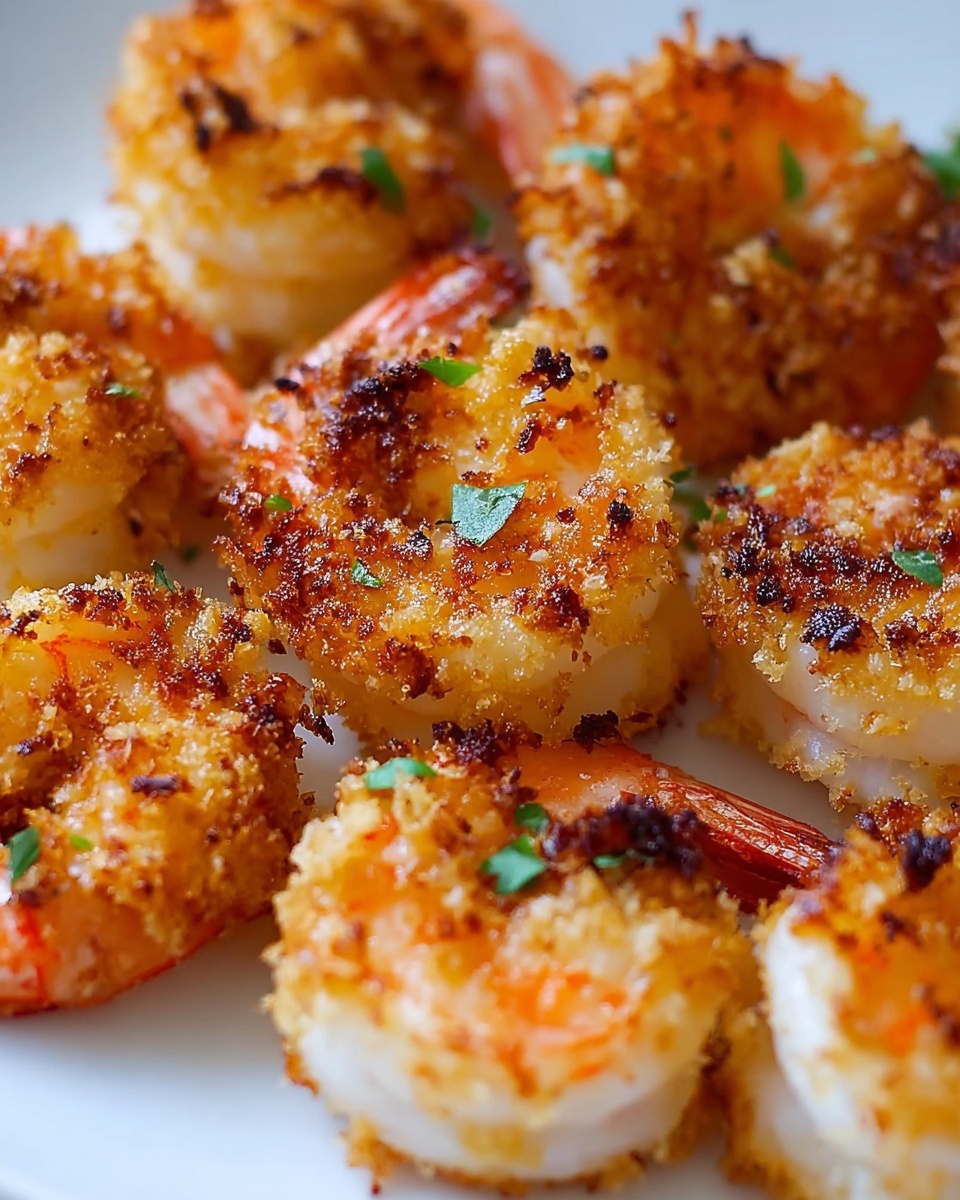 Parmesan Crusted Garlic Shrimp Recipe - Recipe Image