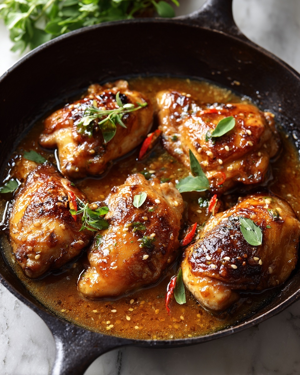 Honey Glazed Chicken Skillet Recipe - Recipe Image