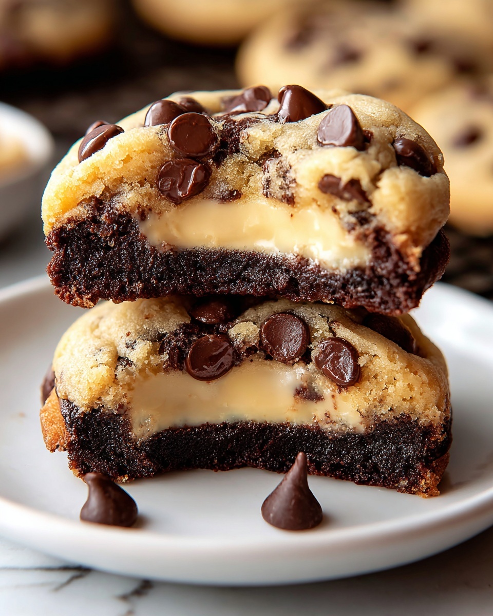 Cheesecake Stuffed Chocolate Chip Cookies Recipe - Recipe Image