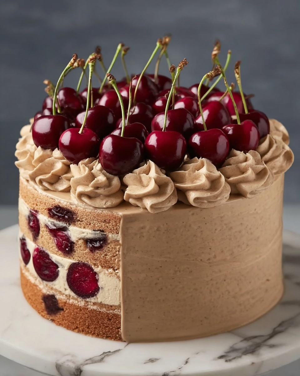 Decadent Cherry Swirl Cake Recipe - Recipe Image