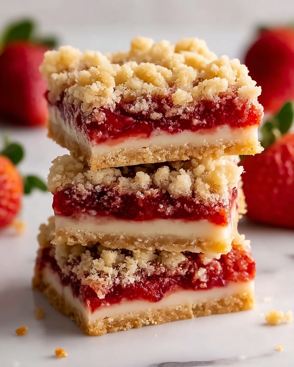 Strawberry Cobbler Bars Recipe - Recipe Image
