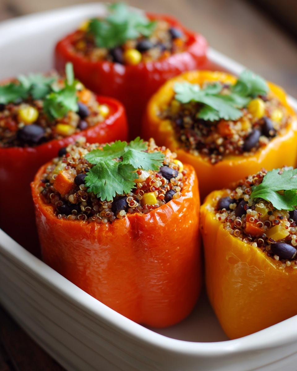 Quinoa Stuffed Bell Peppers: A Healthy, Flavorful Meal Recipe - Recipe Image