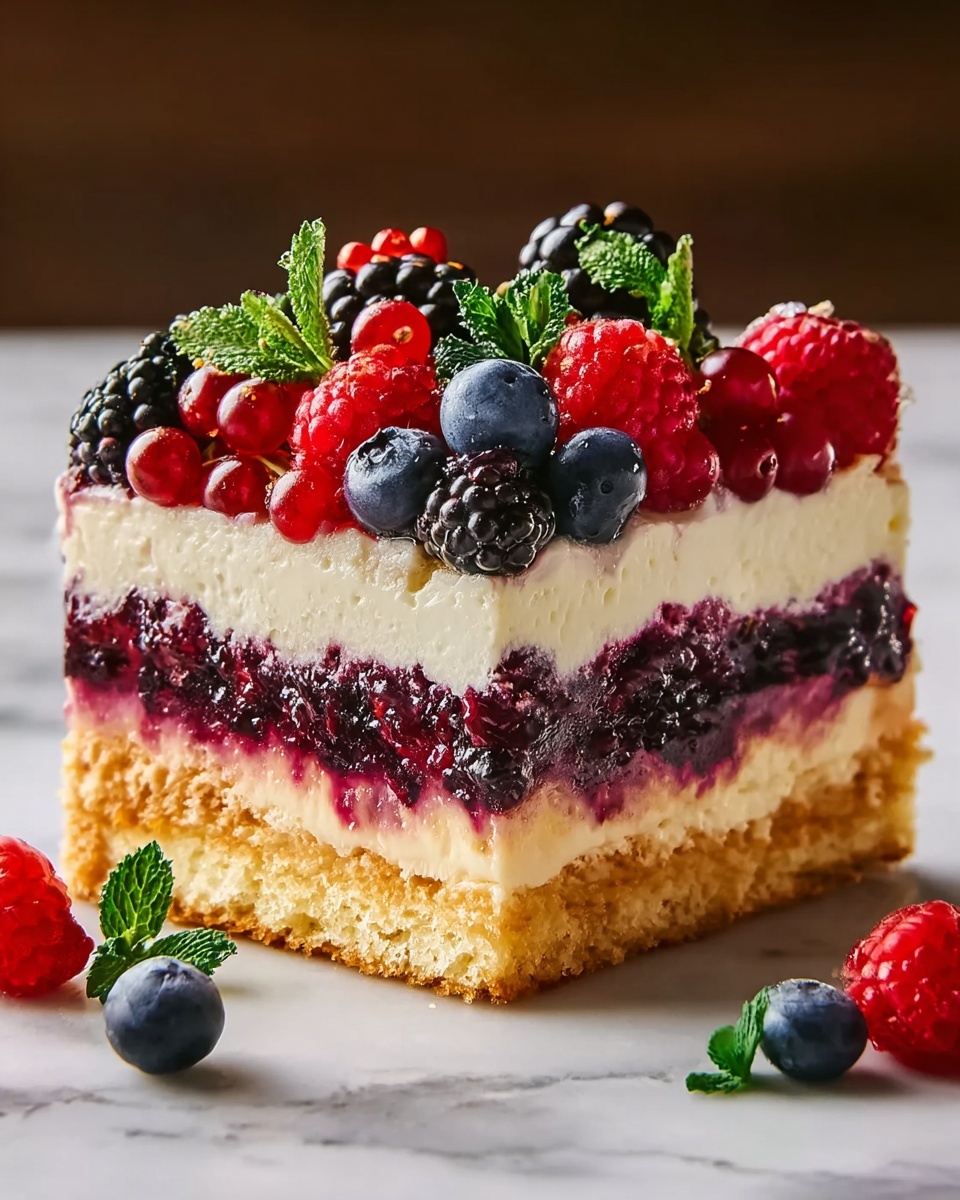 Summer Berry Cake Recipe - Recipe Image