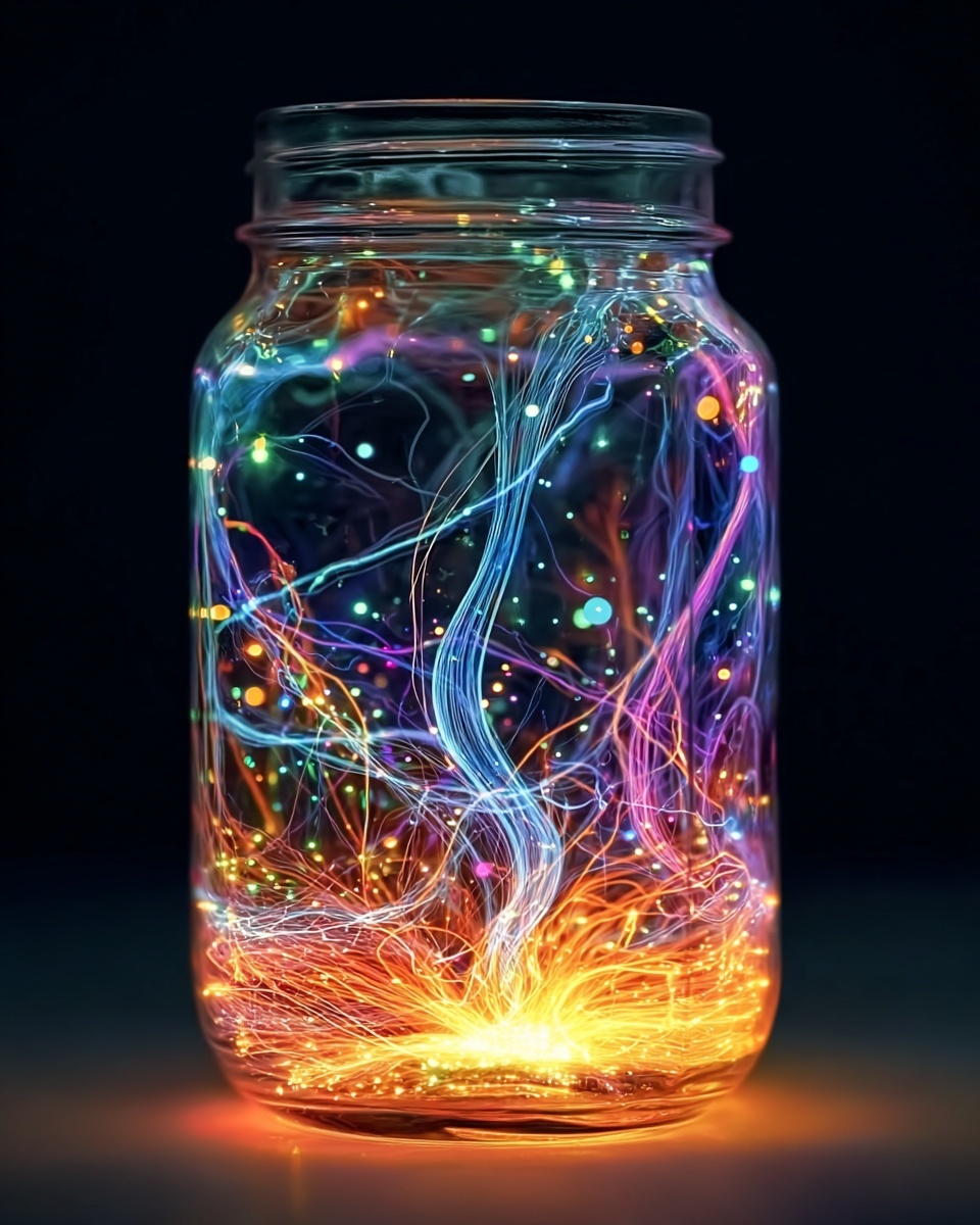 Glow-in-the-Dark Fireworks in a Jar Recipe - Recipe Image