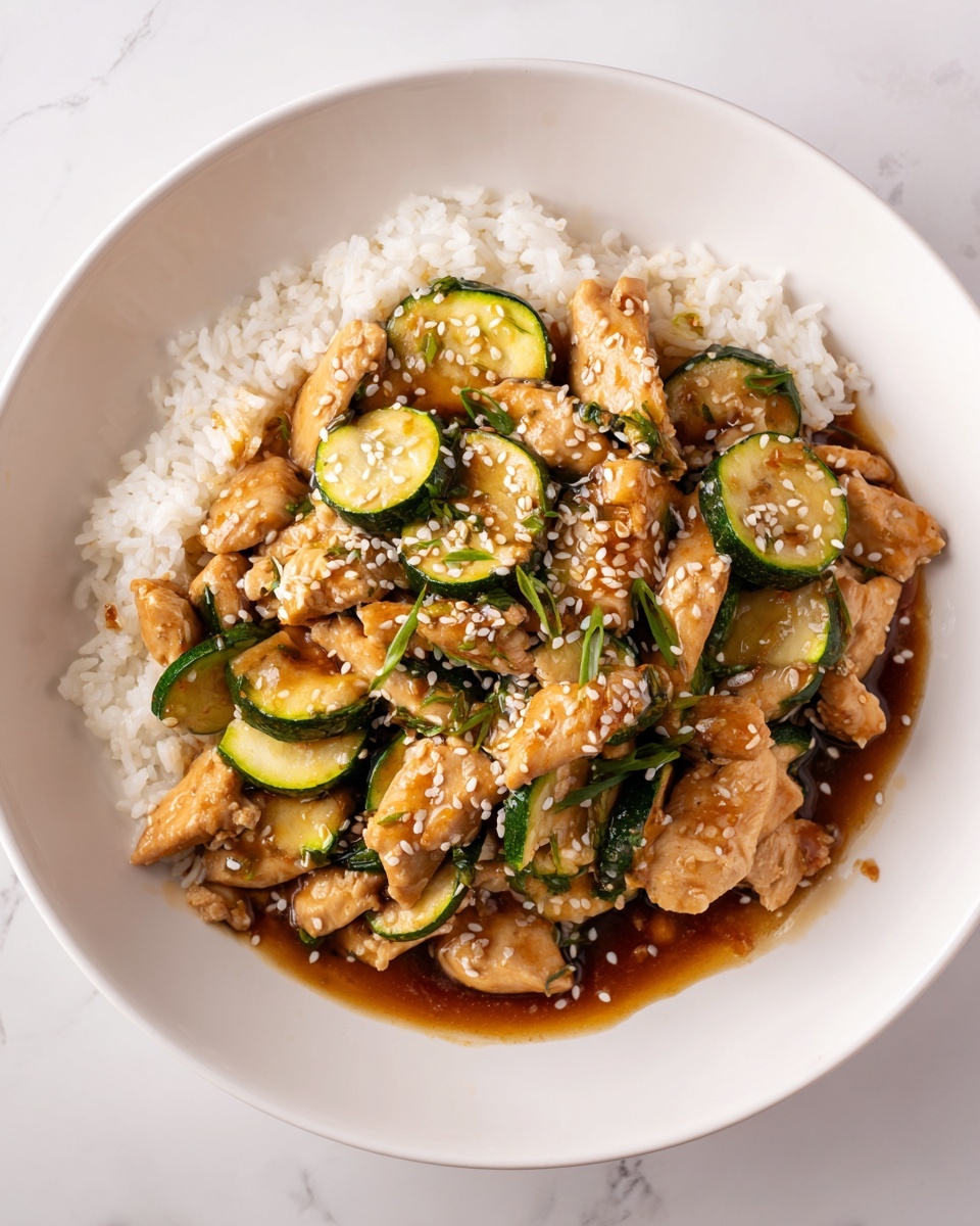 Ponzu Zucchini Stir Fry with Chicken Recipe - Recipe Image