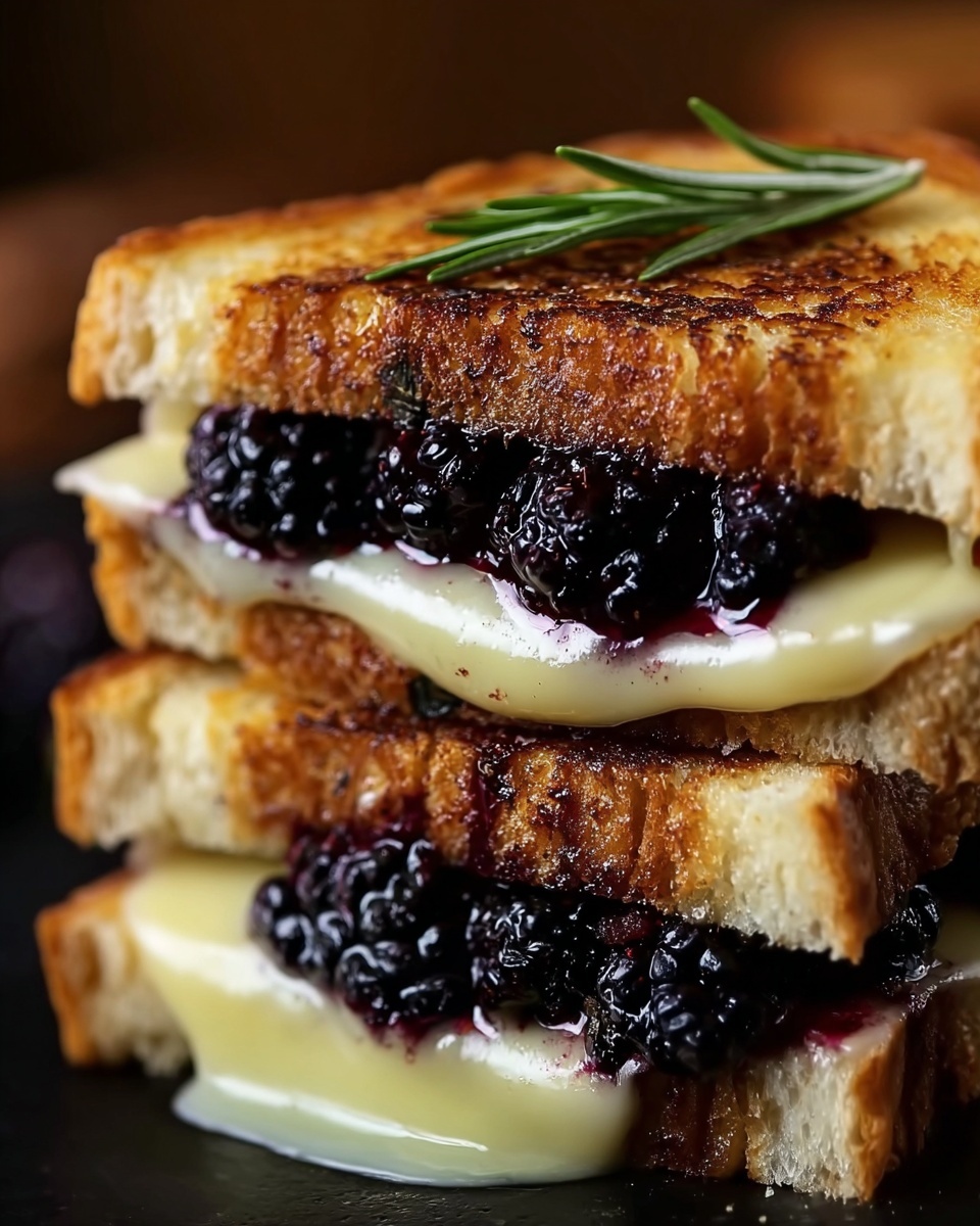 Blackberry Balsamic and Brie Grilled Cheese Recipe - Recipe Image