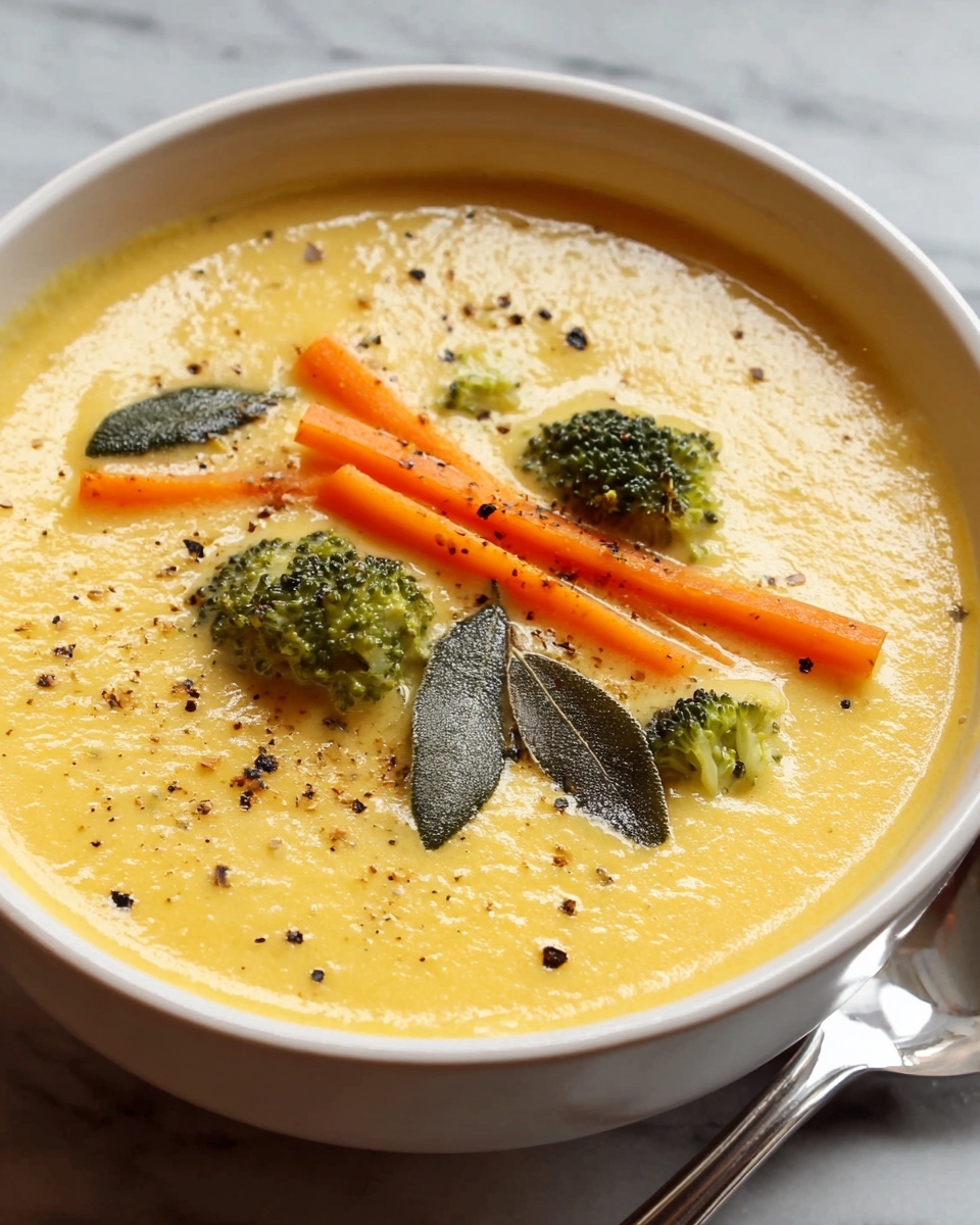 Skinny Broccoli Cheddar Soup Recipe - Recipe Image
